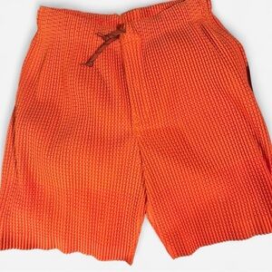 Issey Miyake Homme Plisse Orange Shorts